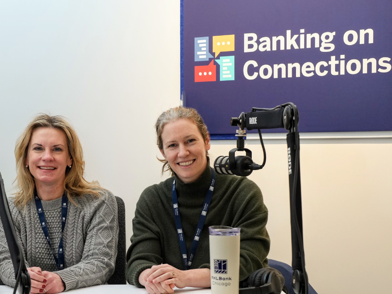 Angie Ashlaw, Senior Community Investment Operations Specialist, and Jamie Lutton, Manager, Community Outreach are in the studio small version